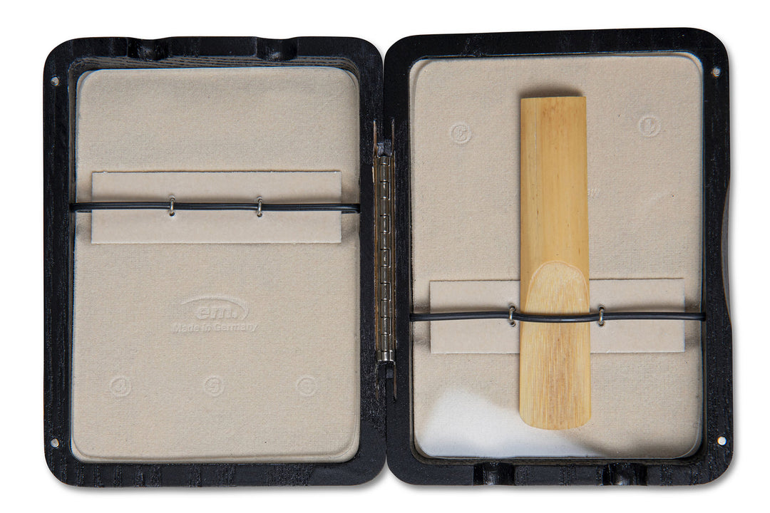 Estuche de cañas GEWA para saxofón tenor, 6 cañas - acabado lacado Black