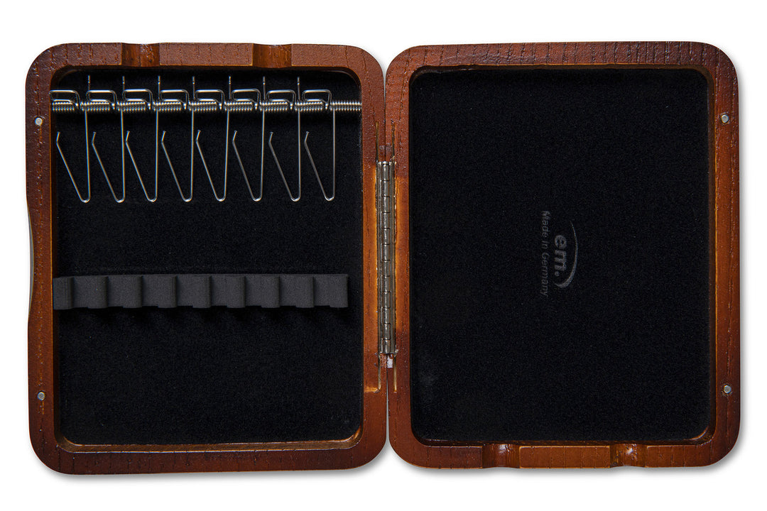GEWA Estuche para cañas Oboe 8 tubos - Acabado lacado marrón rojizo