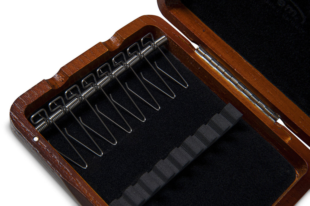 GEWA Estuche para cañas Oboe 8 tubos - Acabado lacado marrón rojizo