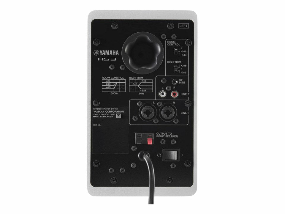 Yamaha HS3 W - Monitores de estudio activos (Blanco)