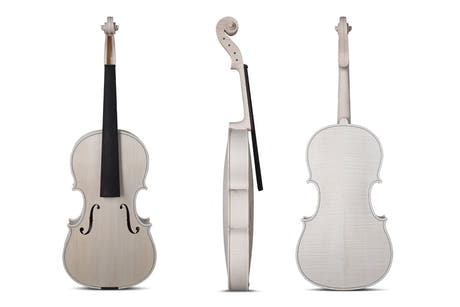 GEWA viola sin barnizar 39,5 cm, Stradivari, bellamente flameada