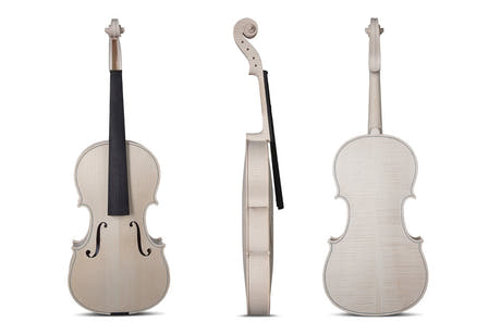 Viola GEWA sin barnizar 40,8 cm, Stradivari, bellamente flameada