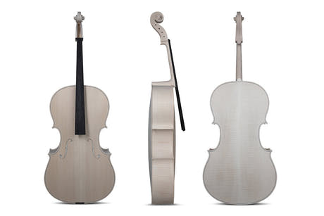 GEWA violonchelo sin barnizar 4/4, Guarneri, mejor veteado