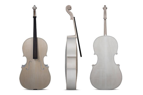 violonchelo GEWA sin barnizar 4/4, Paolo Antonio Testore, con hermoso veteado