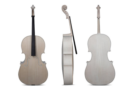 GEWA violonchelo sin barnizar 4/4, Paolo Antonio Testore, mejor flameado