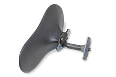 Apoyo de mentón SAS con base de carbono, ébano, 24 mm de altura
