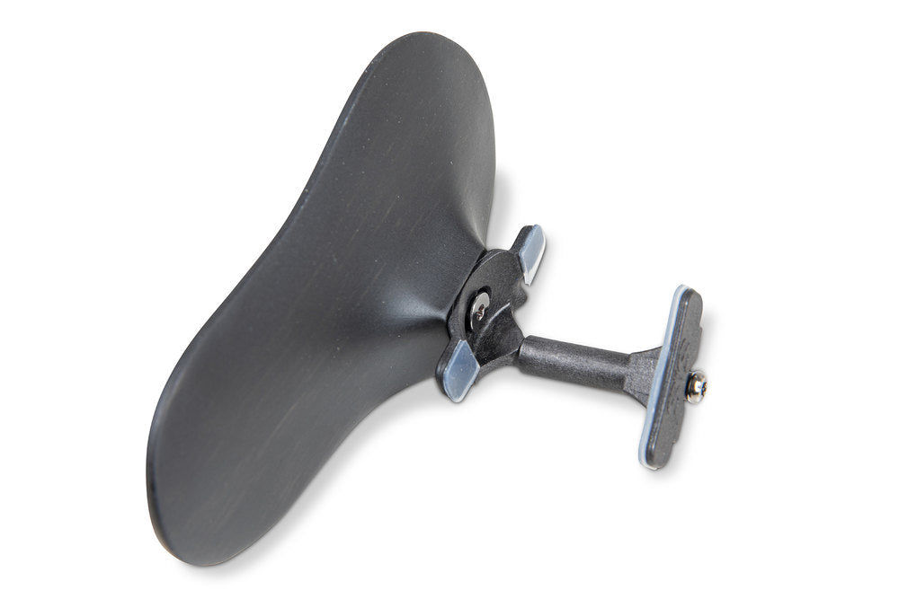 Apoyo de mentón SAS con base de carbono, ébano, 24 mm de altura