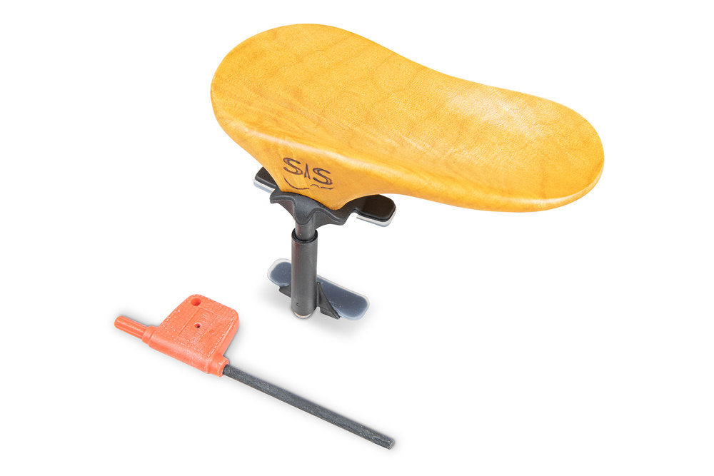 SAS soporte de mentón con base de carbono, arce, 24 mm de altura