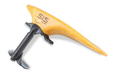 SAS soporte de mentón con base de carbono, arce, 24 mm de altura