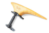 Apoyo de barbilla SAS con base de carbono, arce, 28 mm de alto