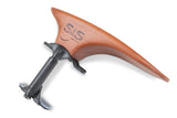 SAS soporte de mentón con base de carbono, peral, 32 mm de altura
