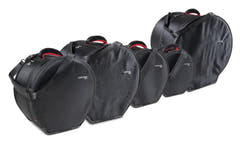 GEWA Set de bolsas de transporte para baterías SPS - 22" x 18", 10" x 8", 12" x 9", 16" x 16", 14" x 6,5"