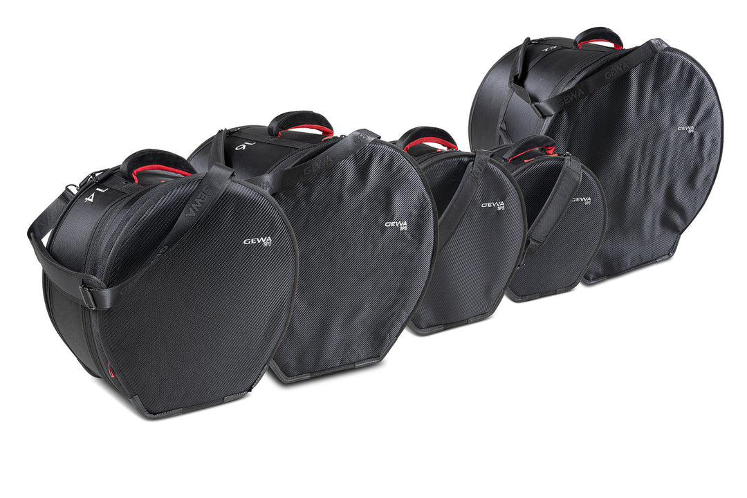 GEWA Set de bolsas de transporte para baterías SPS - 22" x 18", 10" x 8", 12" x 9", 16" x 16", 14" x 6,5"