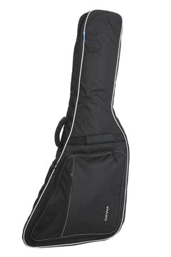 GEWA Guitarras gig bag Economy 12 - Guitarra eléctrica Explorer negra