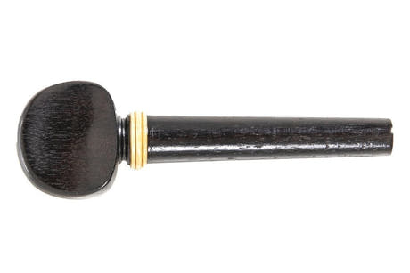 GEWA clavijas de violines de ébano, con anillos, de grosor medio, 4 uds.