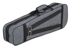 GEWA Pure CVF G 02 estuche moldeado para violines 1/2, gris y morado