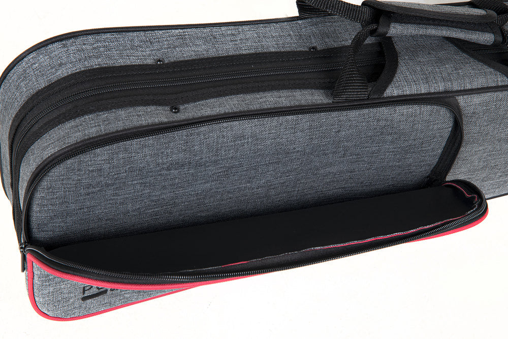 GEWA Pure CVF G 02 estuche moldeado para violines 1/2, gris y morado