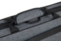 GEWA Pure CVF G 02 estuche moldeado para violines 1/2, gris y morado