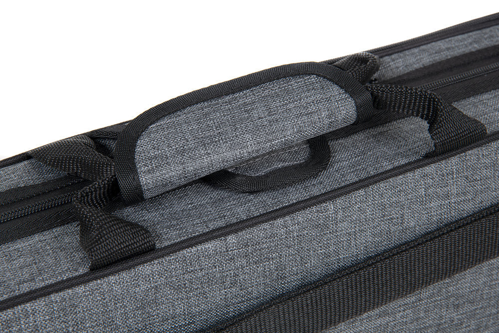 GEWA Pure CVF G 02 estuche moldeado para violines 1/2, gris y morado