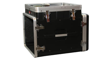 Gator GRC-10X8 PU rack de consola, 10U desplegable y 8U inferior