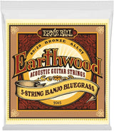 Ernie Ball 2063 Earthwood 80/20 5-stringed Banjo, Bluegrass