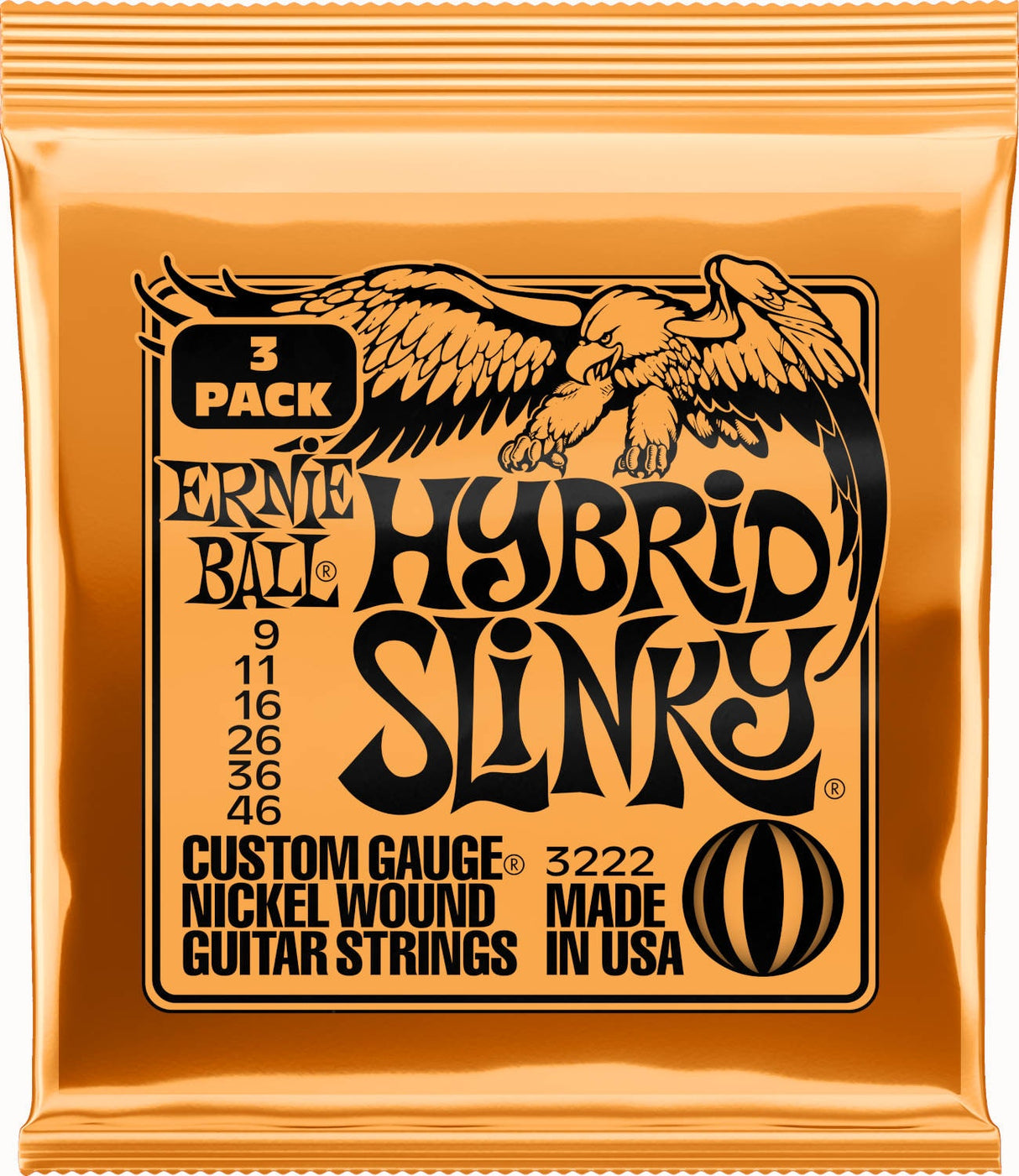 Ernie Ball 3222 - 3-pack Hybrid Slinky