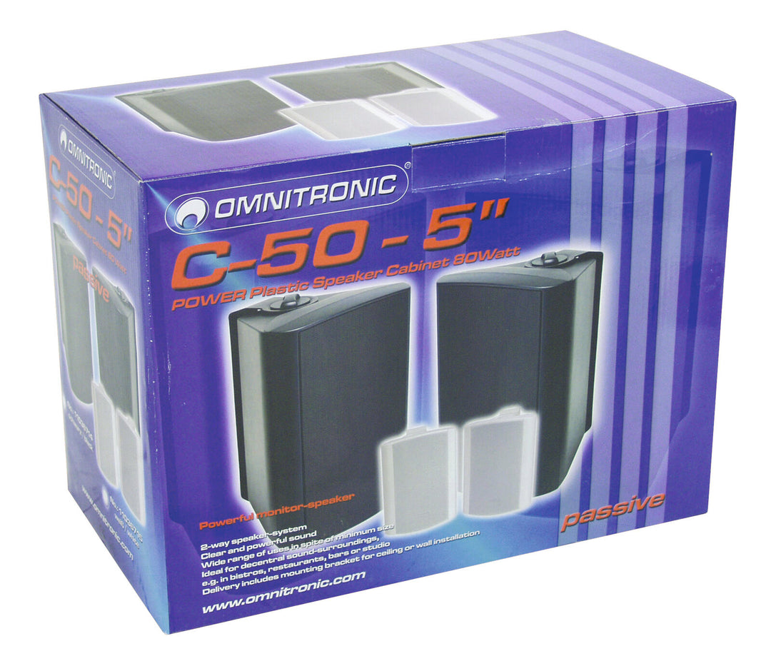 OMNITRONIC C-50 negro 2x