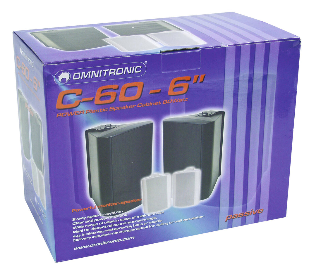 OMNITRONIC C-60 negro 2x