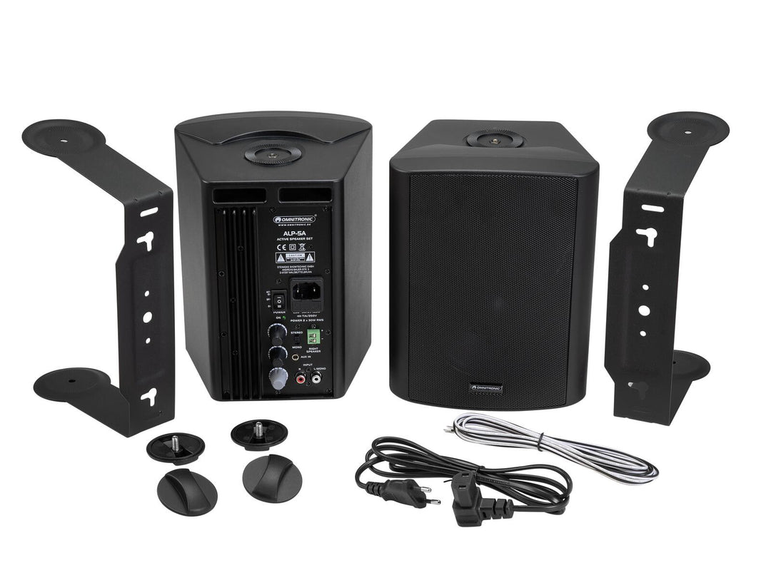 OMNITRONIC ALP-5A Set de altavoces activos negro