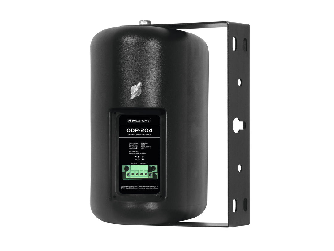 OMNITRONIC ODP-204 Altavoz de instalación 16 ohmios negro 2x
