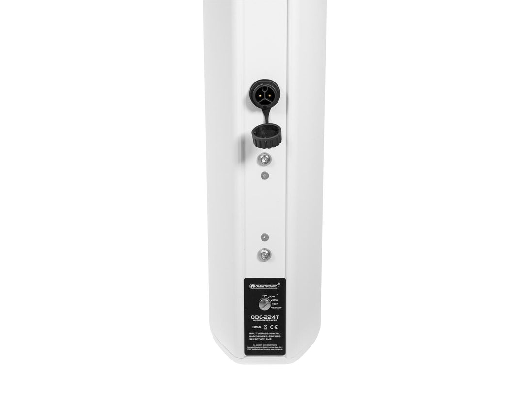 OMNITRONIC ODC-224T Altavoz de columna para exteriores blanco