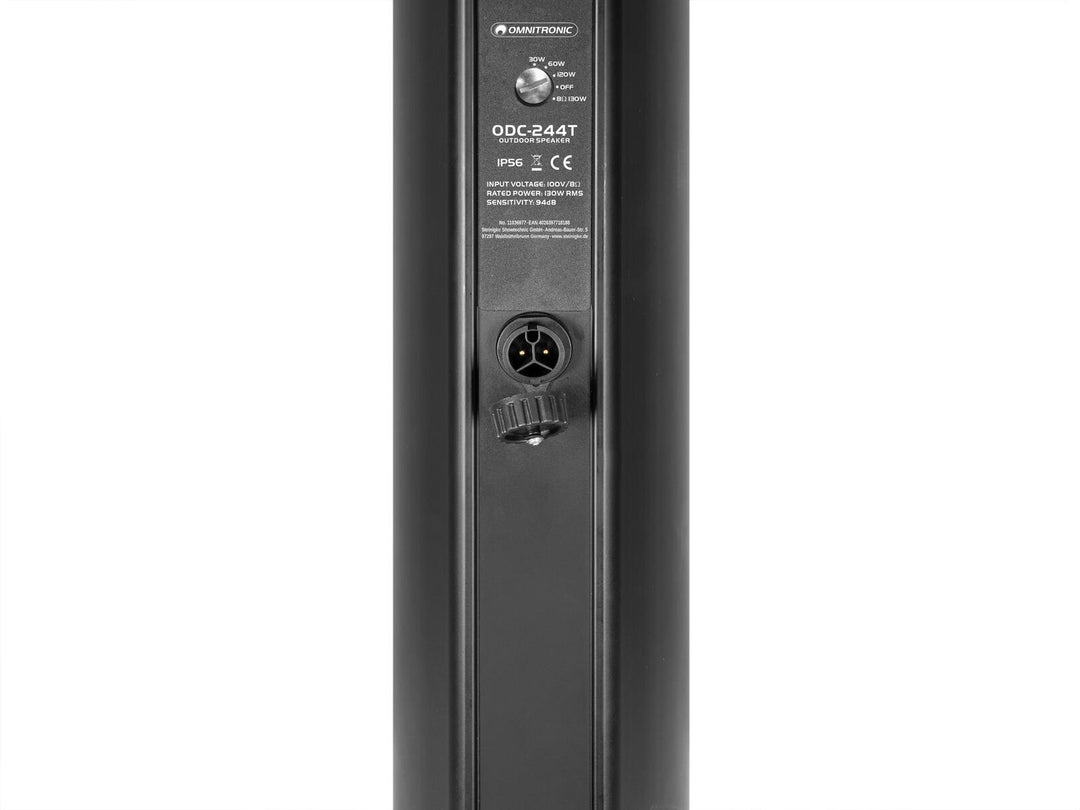 OMNITRONIC ODC-244T altavoz de columna para exteriores negro