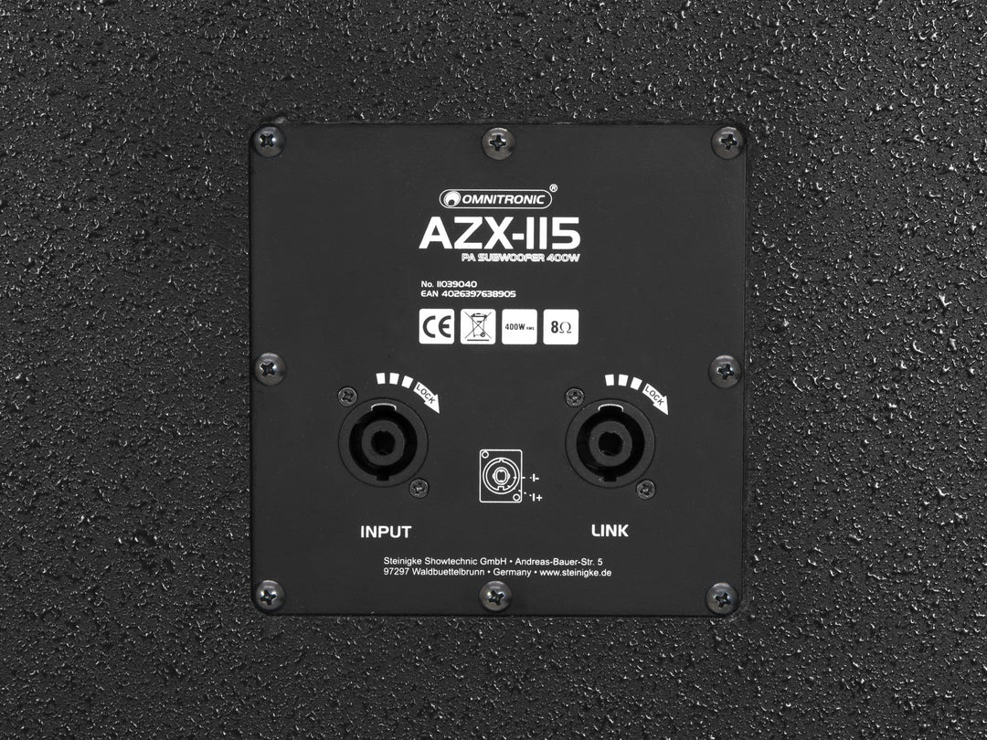 Omnitronic AZX-115 - Subwoofer Pasivo