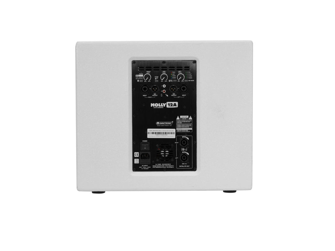 OMNITRONIC MOLLY-12A Subwoofer activo blanco