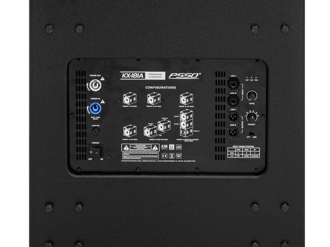 PSSO KX-181A Subwoofer, activo, DSP