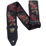 Ernie Ball EB-4142 Correa jacquard Red Rose