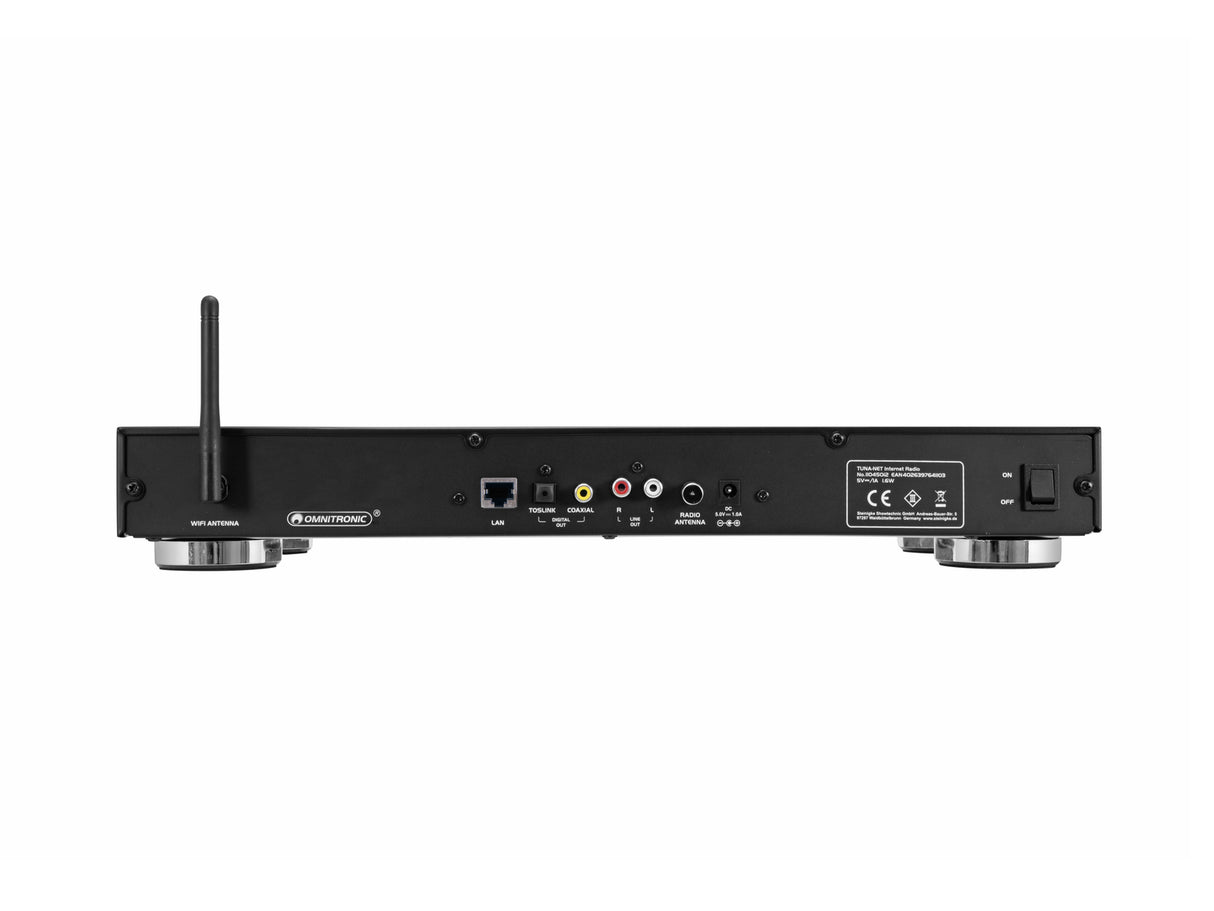 Omnitronic TUNA-NET Internet radio with DAB+ and Bluetooth
