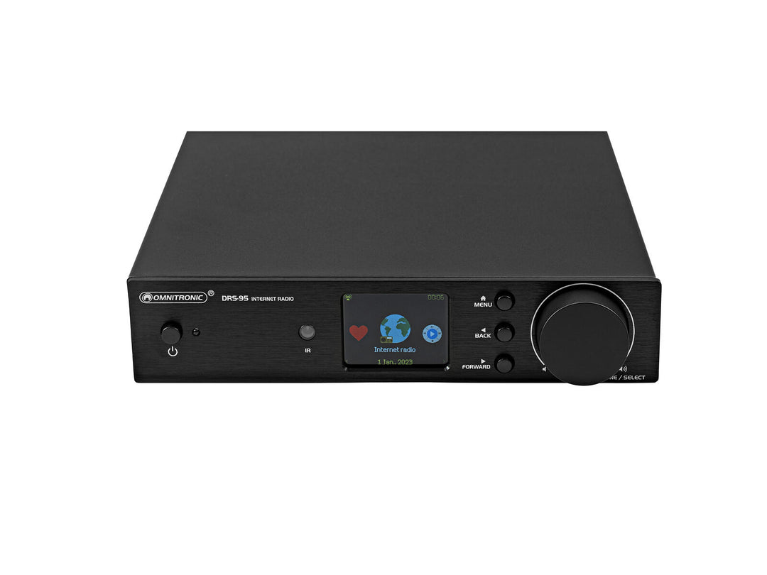 OMNITRONIC radio por Internet DRS-95 con DAB+ y Bluetooth