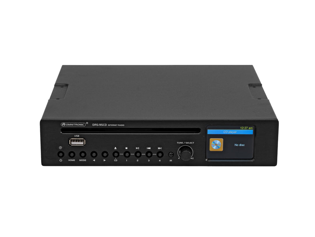 OMNITRONIC DRS-95CD Radio por Internet con DAB+, Bluetooth y reproductor de CD
