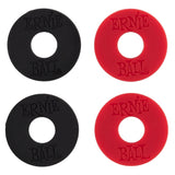 Ernie Ball 4603 Bloques para correa, Black y rojo, 4 pc