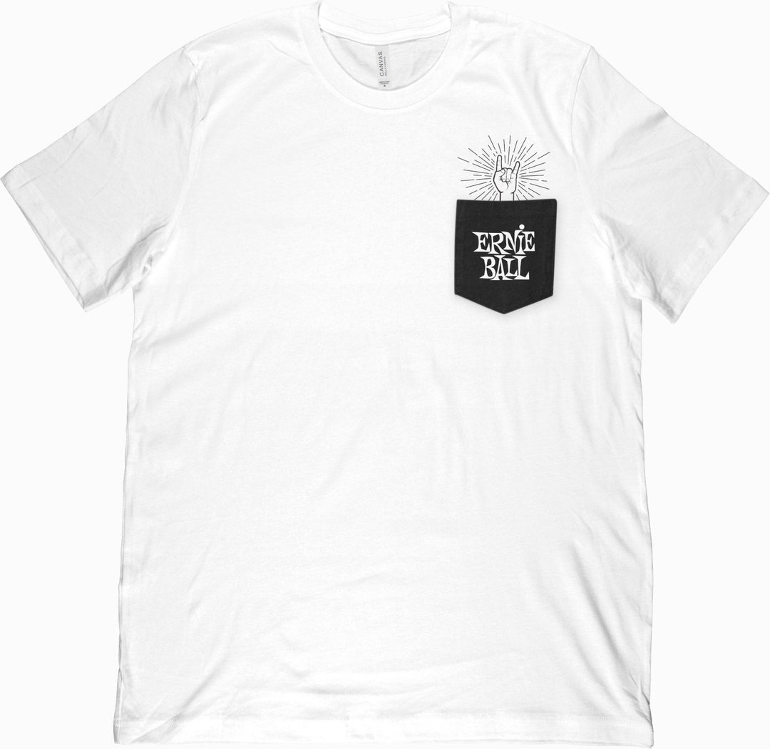 Ernie Ball 4862 Camiseta de bolsillo Rock On, mediana