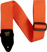 Ernie Ball 5353 Correa Poly Guitarras naranja con Black Leather