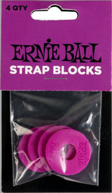 Ernie Ball 5618 Strap Blocks, morado, 4 pc
