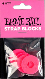 Ernie Ball 5623 Strap Blocks, rosa, 4 pc