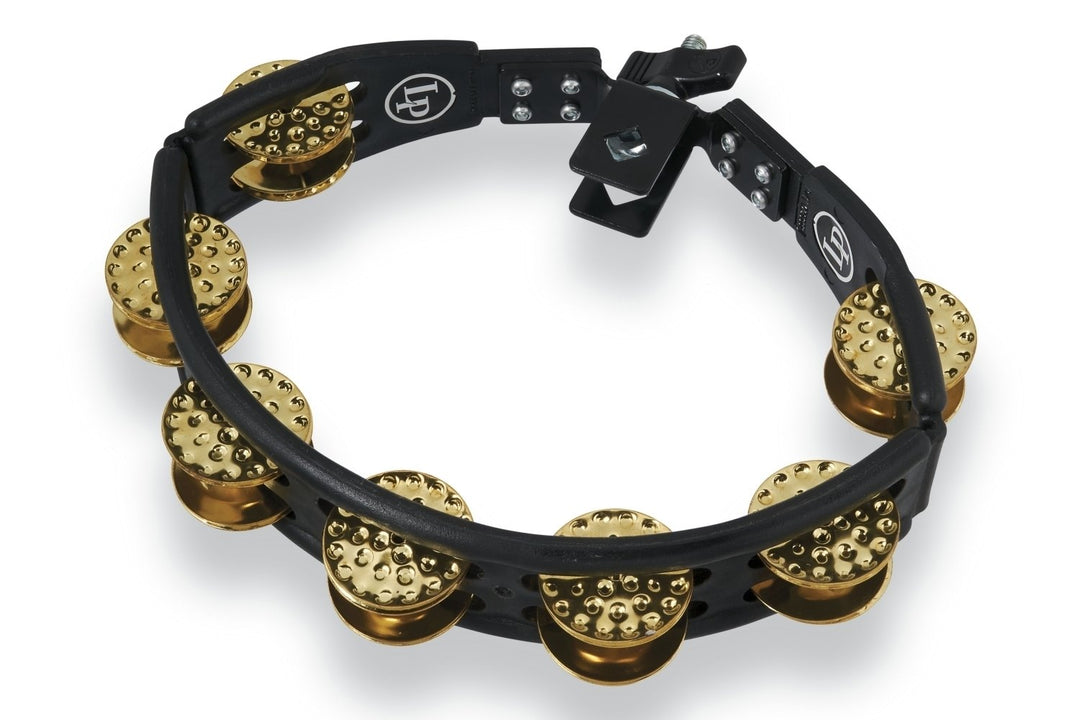 Latin Percussion pandereta Cyclops montable - latón con hoyuelos, black (LP179)