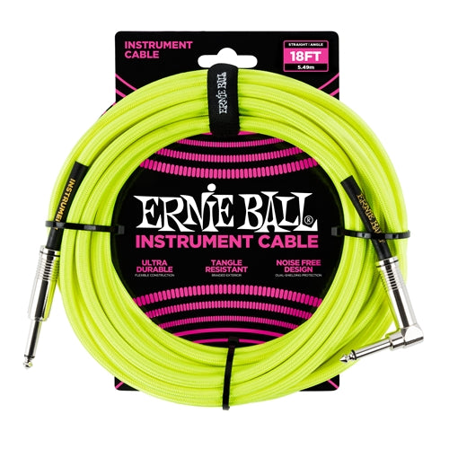 Ernie Ball 6085 Cable de Guitarras (Amarillo, 5,4m)
