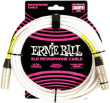 Ernie Ball 6389 Microphone Cable White - 6 Meter