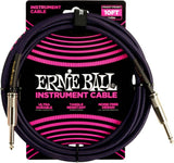 Ernie Ball 6393 Cable de instrumento Black 3 Meter (15 ft) - Bla