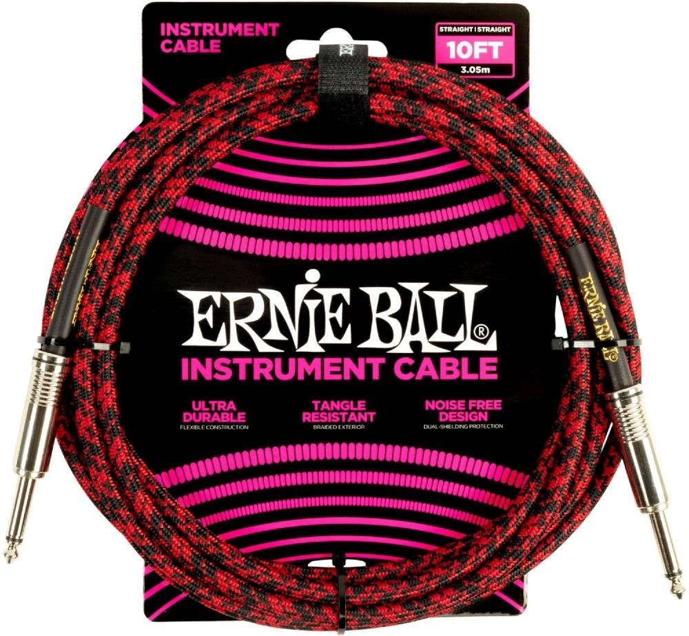 Ernie Ball 6394 Cable de instrumento 3 M (10 ft) - Black & Red