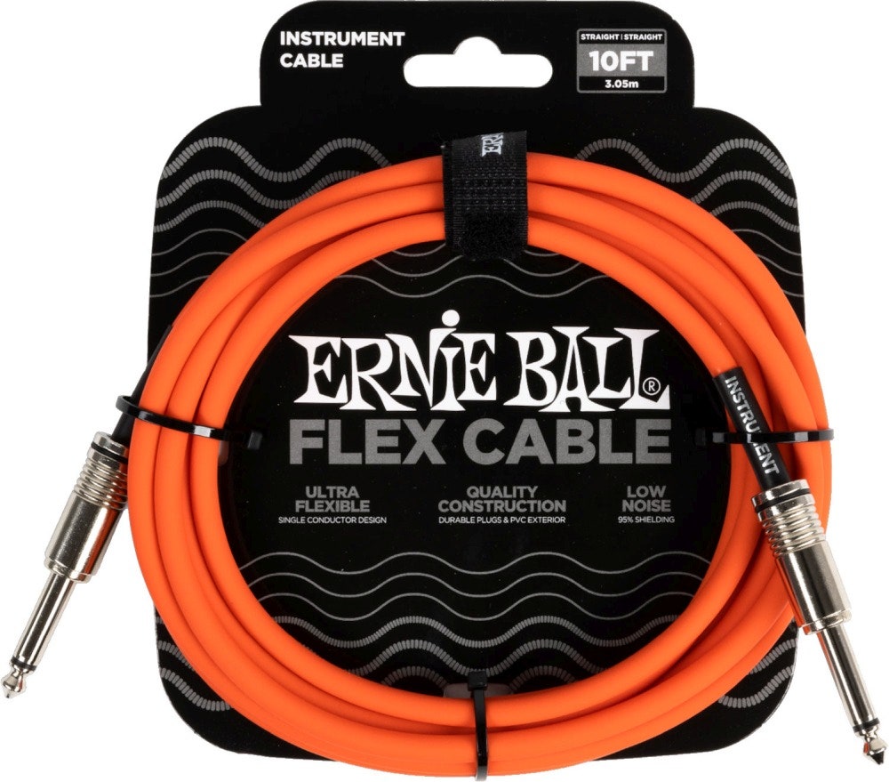 Ernie Ball 6416 FLEX Cable de Instrumento 3m - Naranja